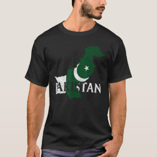 Camiseta Mapa do País Paquistão Bandeira Orgulhoso Paquista