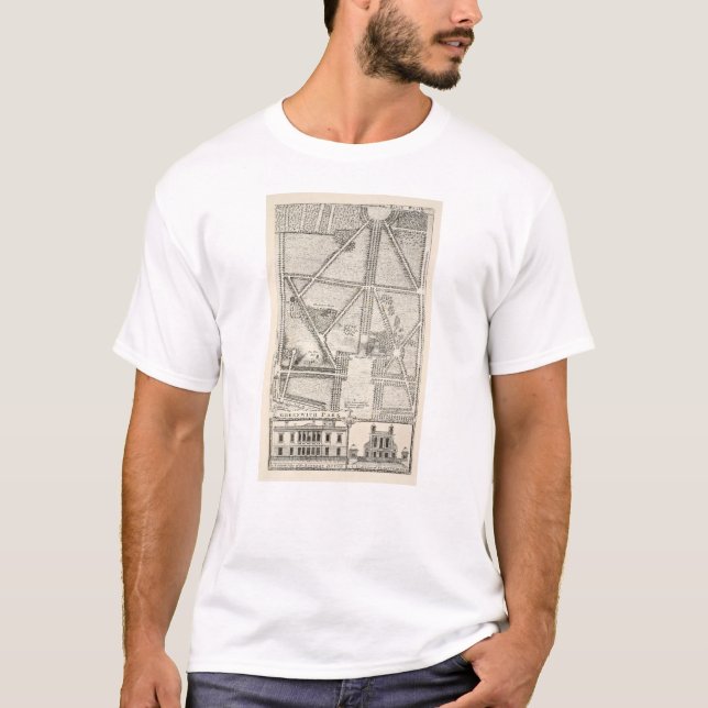 Camiseta Mapa do parque de Greenwich (Frente)