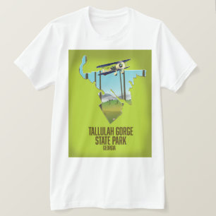 Camiseta mapa do Parque Estadual Tallulah Gorge