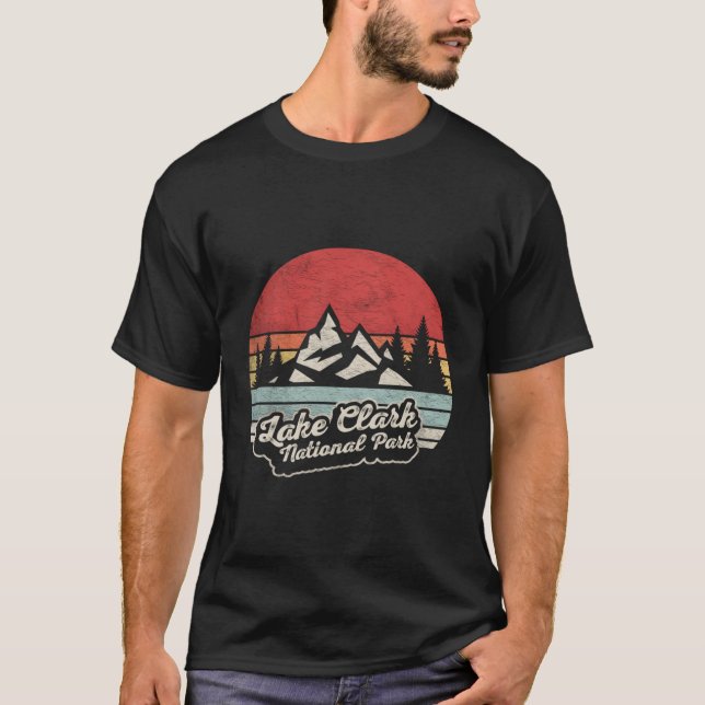 Camiseta Mapa do Parque Nacional do Lago Clark (Frente)