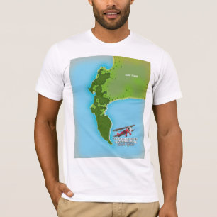 Camiseta Mapa do Parque Nacional do Parque Nacional da Mont