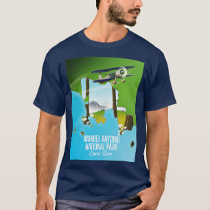Camiseta Mapa do Parque Nacional Manuel Antonio