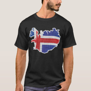 Camiseta Mapa do pavilhão da Islândia