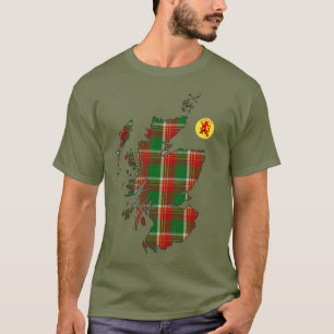 Camiseta Mapa do Tartan Clan Brisbane [EDIT]