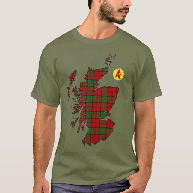 Camiseta Mapa do Tartan Clan Dunbar [EDIT] (Frente)