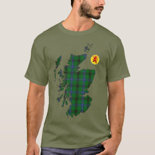 Camiseta Mapa do Tartan Clan Henderson [EDIT]