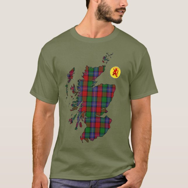 Camiseta Mapa do Tartan Clan Kilgour [EDIT] (Frente)