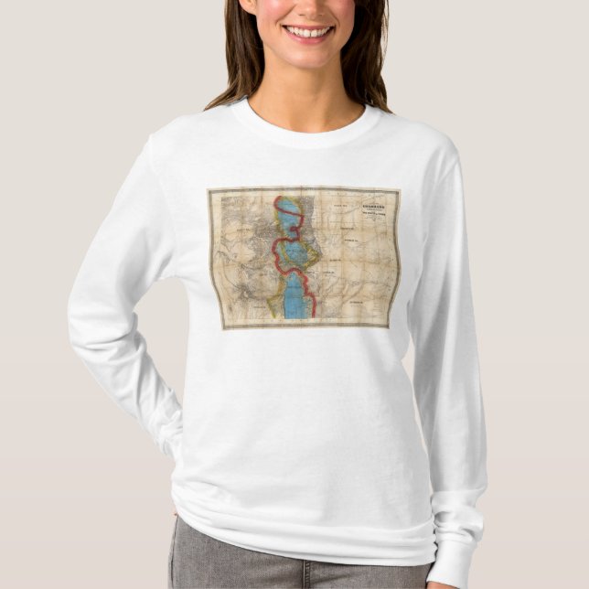 Camiseta Mapa do território de Colorado (Frente)