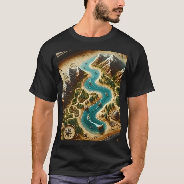 Camiseta Mapa do tesouro (Frente)