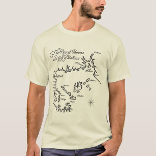 Camiseta Mapas do tesouro do navio pirata