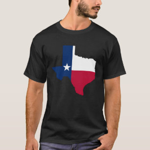 Camiseta Mapa do Texas com Orgulho de ser uma América Patri