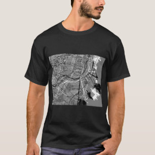 Camiseta Mapa do toner de deslocamento de São Francisco