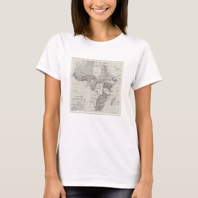 Camiseta Mapa do Tratado de África (Frente)