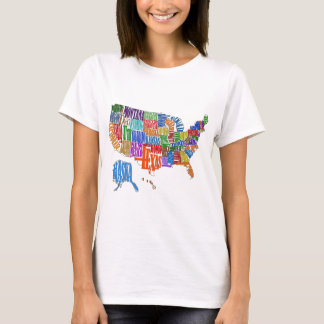 CAMISETA MAPA DOS E.U.