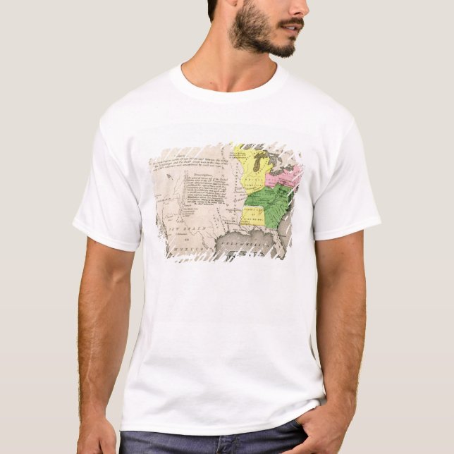 Camiseta Mapa dos Estados Unidos (Frente)