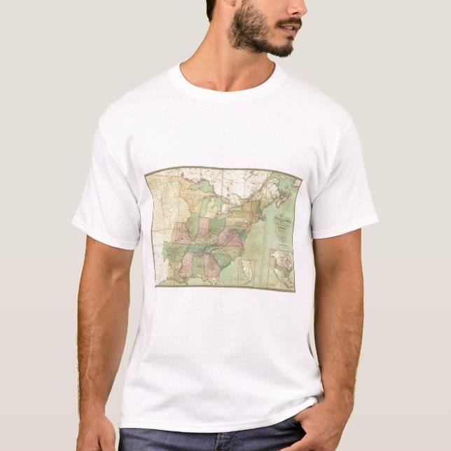 Camiseta Mapa dos Estados Unidos 6 (Frente)