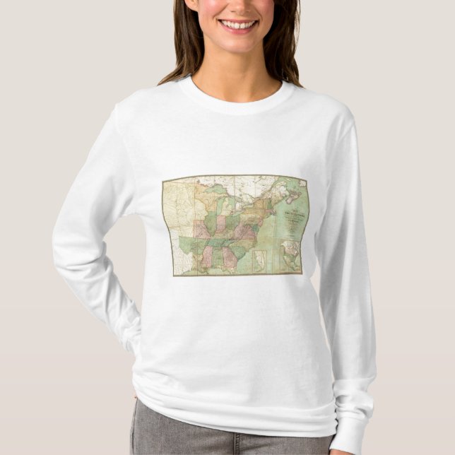 Camiseta Mapa dos Estados Unidos 6 (Frente)