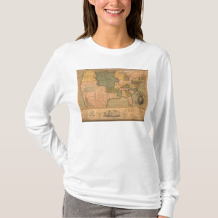Camiseta Mapa dos Estados Unidos com George Washington