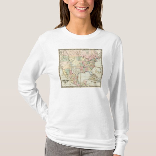 Camiseta Mapa dos Estados Unidos da América (Frente)