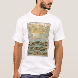 Camiseta Mapa dos Estados Unidos da América 2