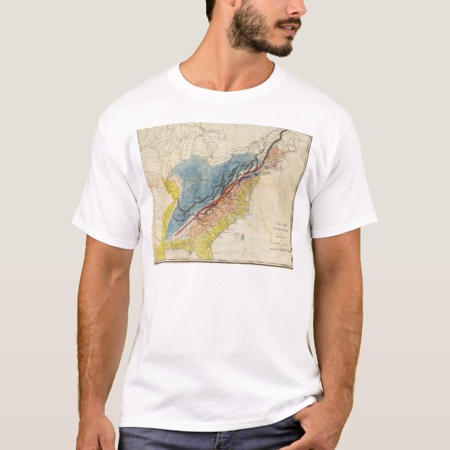 Camiseta Mapa dos Estados Unidos da América 3 (Frente)