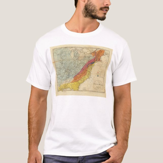 Camiseta Mapa dos Estados Unidos da América 4 (Frente)
