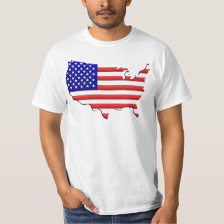 Camiseta mapa dos EUA