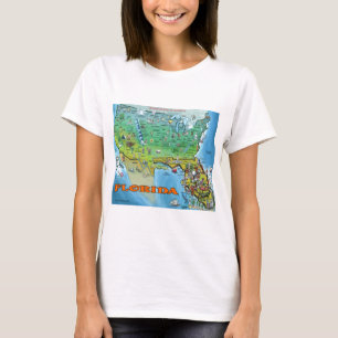 Camiseta Mapa dos EUA na Flórida