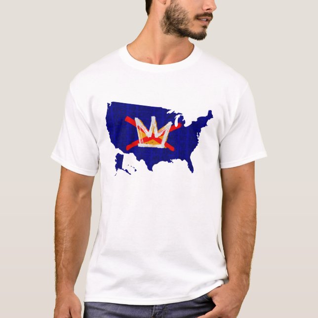 Camiseta Mapa dos EUA sem Reis (Frente)