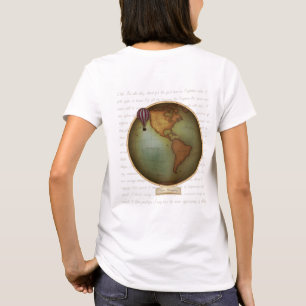 Camiseta Mapa dos Hemisférios Oriental e Ocidental 2