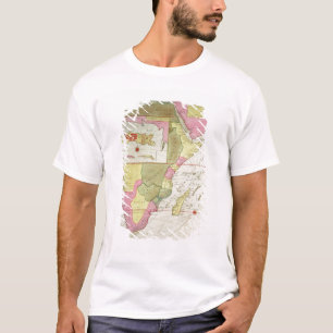 Camiseta Mapa dos países de África