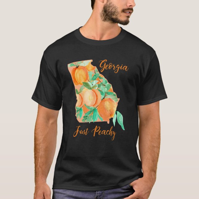 Camiseta Mapa e Água da Geórgia (Frente)