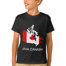 Mapa e bandeira de Canadá