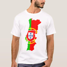 Mapa e bandeira de Portugal