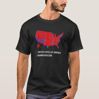 Camiseta Mapa eleitoral dos Estados Unidos da América