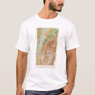 Camiseta Mapa Geological de New Hampshire