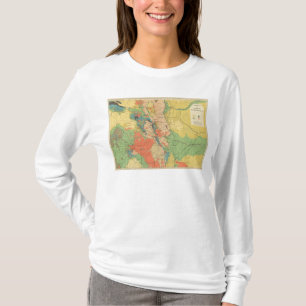 Camiseta Mapa Geological geral de Colorado