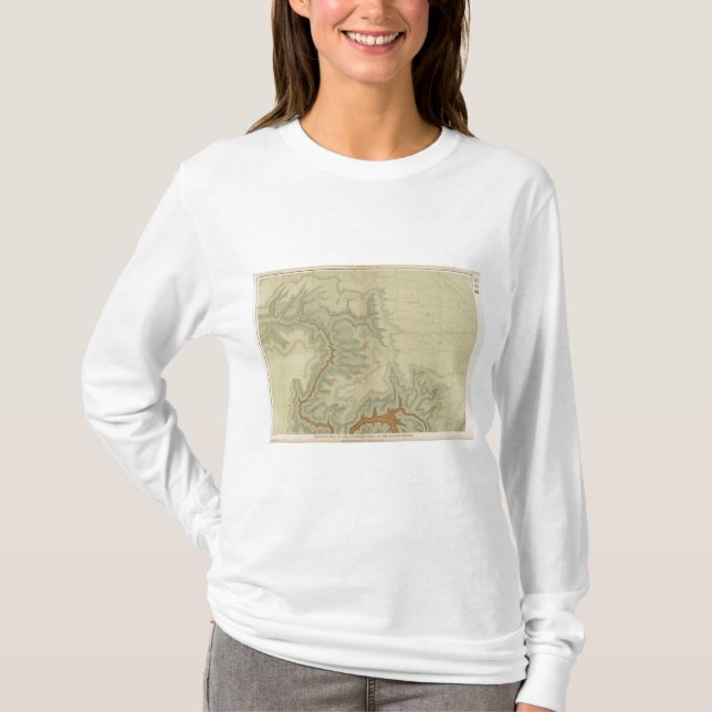 Camiseta Mapa geológico do do sul (Frente)