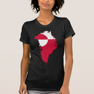 Camiseta Mapa GL da bandeira de Greenland