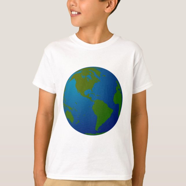 Camiseta Mapa/globo (Frente)