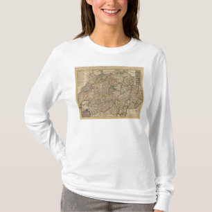 Camiseta Mapa gravado suiça
