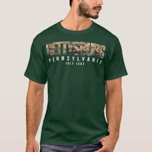 Camiseta Mapa Histórico de Gettysburg