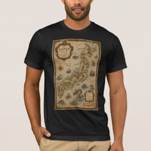 Camiseta Mapa Histórico do Japão