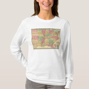 Camiseta Mapa histórico e militar dos E.U.