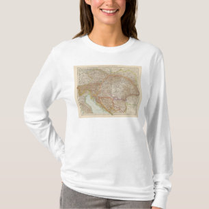 Camiseta Mapa húngaro do império de Áustria