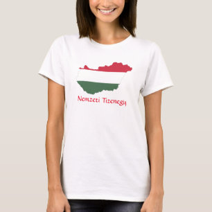 Camiseta Mapa Húngaro Nemzeti Tizenegia T-Shirt
