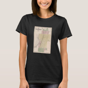 Camiseta Mapa IL do Vintage Lockport 1873