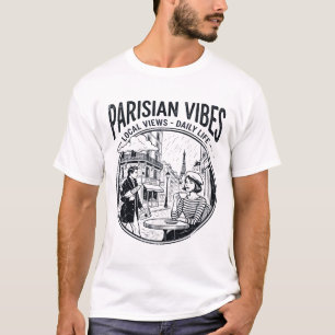 Camiseta Mapa Ilustrado de Paris Cena da Cidade França
