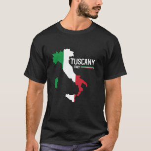 Camiseta Mapa italiano Toscana Itália Souvenir - Europa Leg