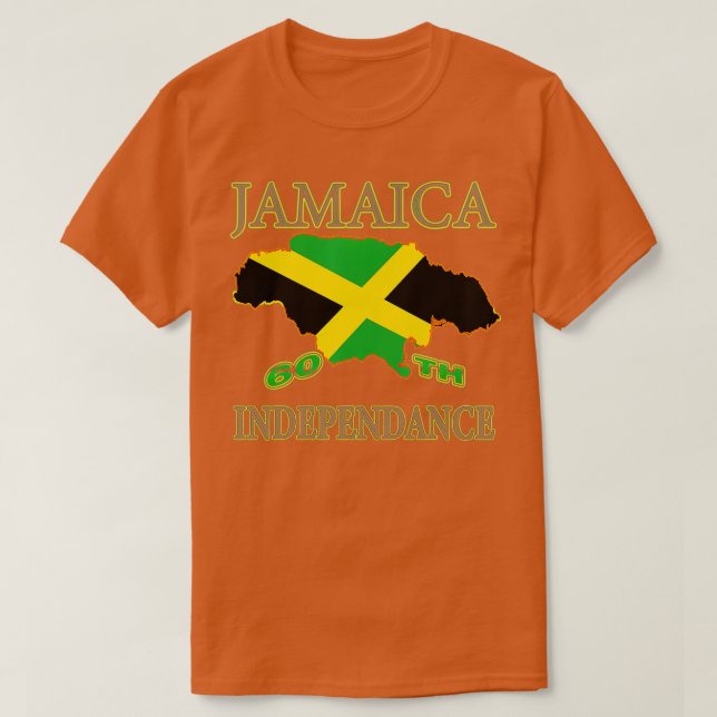Camiseta Mapa jamaicano para o Dia da Independência 2022 (Frente do Design)
